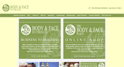 Desktop Screenshot of bodyandface.co.uk